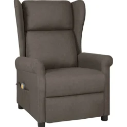 vidaXL Massagestoel stof bruin