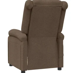 vidaXL Massagestoel stof bruin