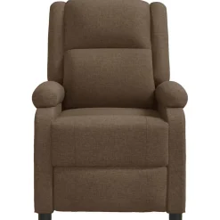 vidaXL Massagestoel stof bruin