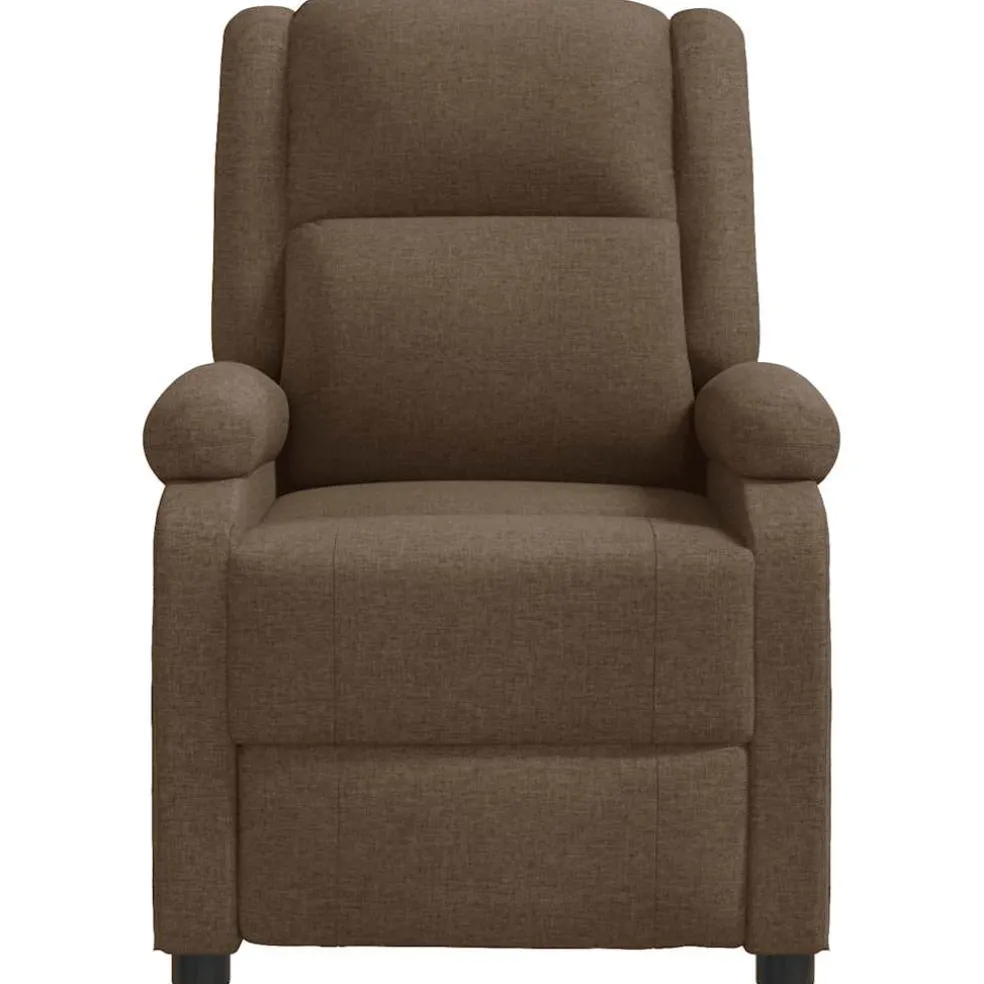vidaXL Massagestoel stof bruin