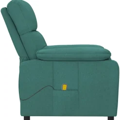 vidaXL Massagestoel stof donkergroen