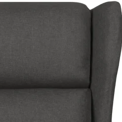 vidaXL Massagestoel stof donkergrijs