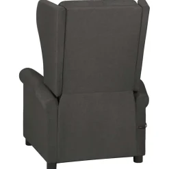 vidaXL Massagestoel stof donkergrijs