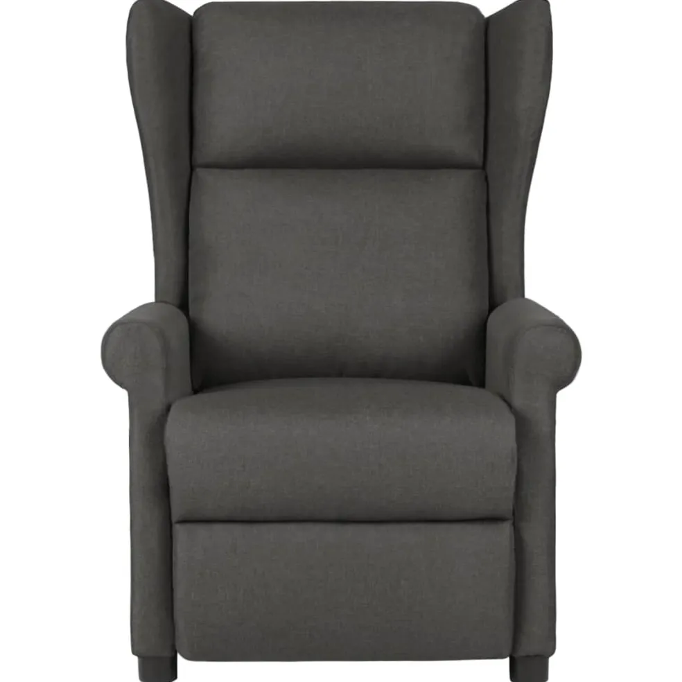 vidaXL Massagestoel stof donkergrijs