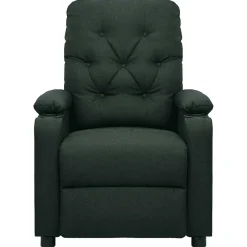 vidaXL Massagestoel stof donkergroen