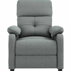 vidaXL Massagestoel stof donkergrijs