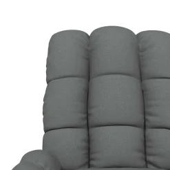 vidaXL Massagestoel stof donkergrijs