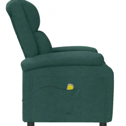 vidaXL Massagestoel stof donkergroen