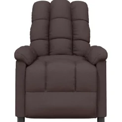 vidaXL Massagestoel stof donkerbruin