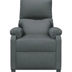 vidaXL Massagestoel stof donkergrijs