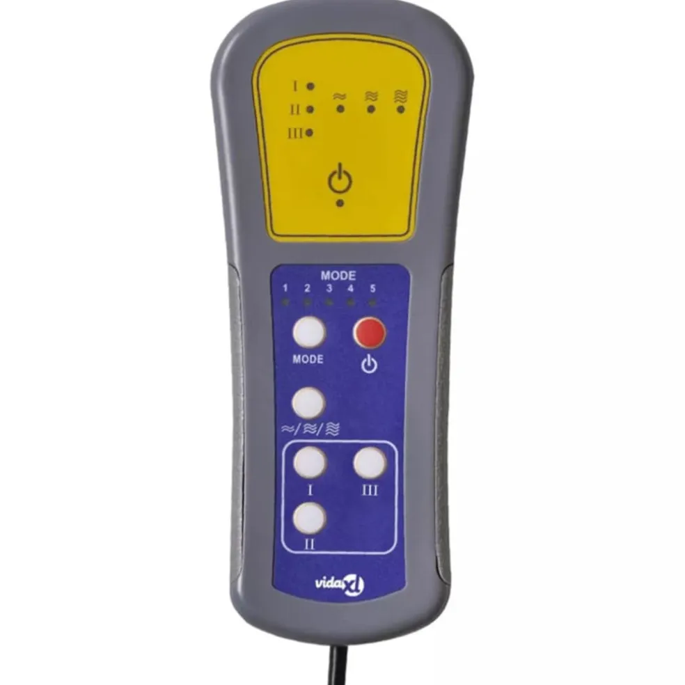 vidaXL Massagestoel stof donkergrijs