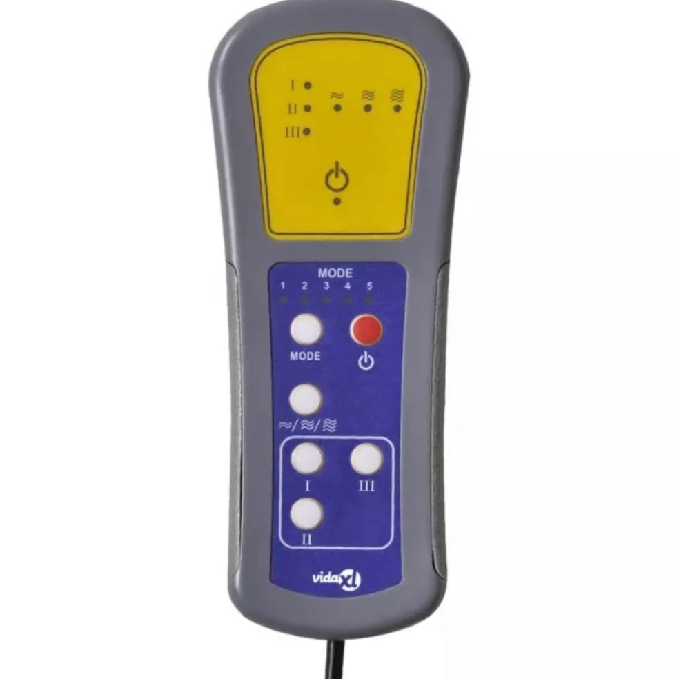 vidaXL Massagestoel stof donkergrijs