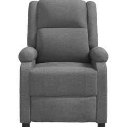 vidaXL Massagestoel stof donkergrijs