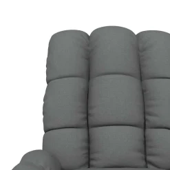 vidaXL Massagestoel stof donkergrijs
