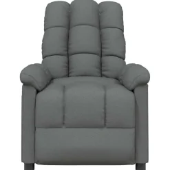 vidaXL Massagestoel stof donkergrijs