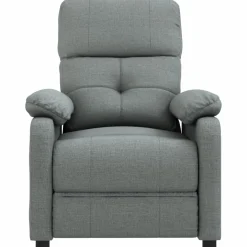 vidaXL Massagestoel stof donkergrijs