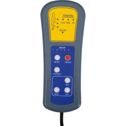 vidaXL Massagestoel stof lichtgrijs