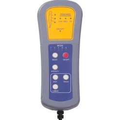 vidaXL Massagestoel stof lichtgrijs