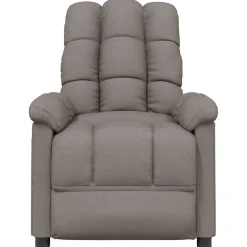 vidaXL Massagestoel stof taupe
