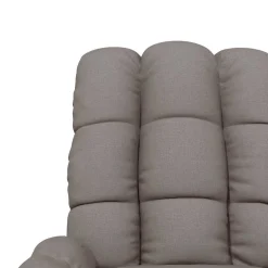 vidaXL Massagestoel stof taupe