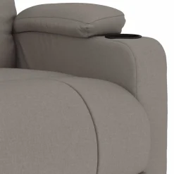 vidaXL Massagestoel stof taupe
