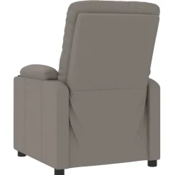 vidaXL Massagestoel stof taupe