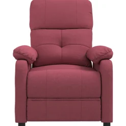 vidaXL Massagestoel stof wijnrood