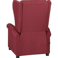 vidaXL Massagestoel stof wijnrood