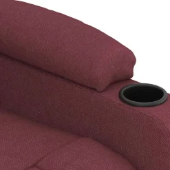 vidaXL Massagestoel stof wijnrood