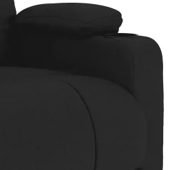 vidaXL Massagestoel stof zwart
