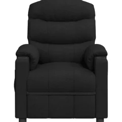 vidaXL Massagestoel stof zwart