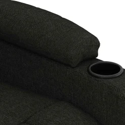 vidaXL Massagestoel stof zwart