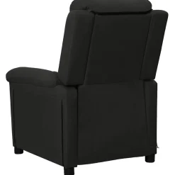 vidaXL Massagestoel stof zwart