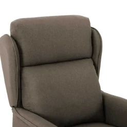 vidaXL Massagestoel Taupe 93.5 x 67.5 x 101.5 cm Stof