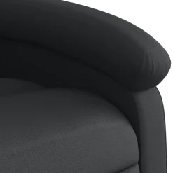 vidaXL Massagestoel van echt leer, zwart