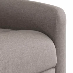 vidaXL Massagestoel verstelbaar stof taupe