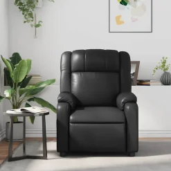 vidaXL Massagestoel verstelbaar kunstleer zwart