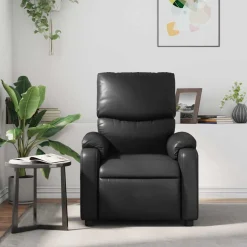 vidaXL Massagestoel verstelbaar kunstleer zwart