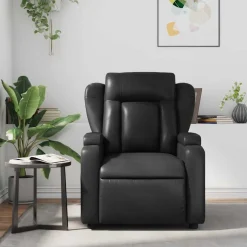 vidaXL Massagestoel verstelbaar kunstleer zwart