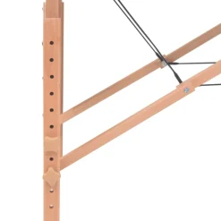 vidaXL Massagetafel- en krukset inklapbaar 3 zones 10 cm dik wit