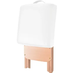vidaXL Massagetafel- en krukset inklapbaar 3 zones 10 cm dik wit
