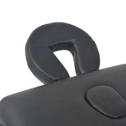 vidaXL Massagetafel- en krukset inklapbaar 2 zones 10 cm dik zwart