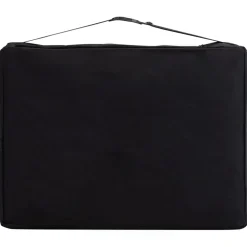 vidaXL Massagetafel inklapbaar 2 zones hout zwart en wit