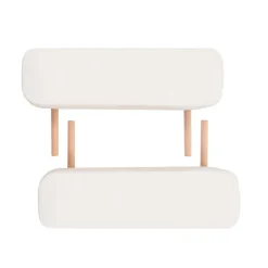 vidaXL Massagetafel inklapbaar 3 zones 10 cm dik wit