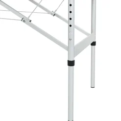 vidaXL Massagetafel inklapbaar met aluminium frame (vier delen / crèmewit)