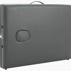 vidaXL Massagetafel met 2 zones 186x68 cm aluminium frame antraciet