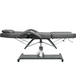 vidaXL Massagetafel 180x62x(87-112) cm grijs