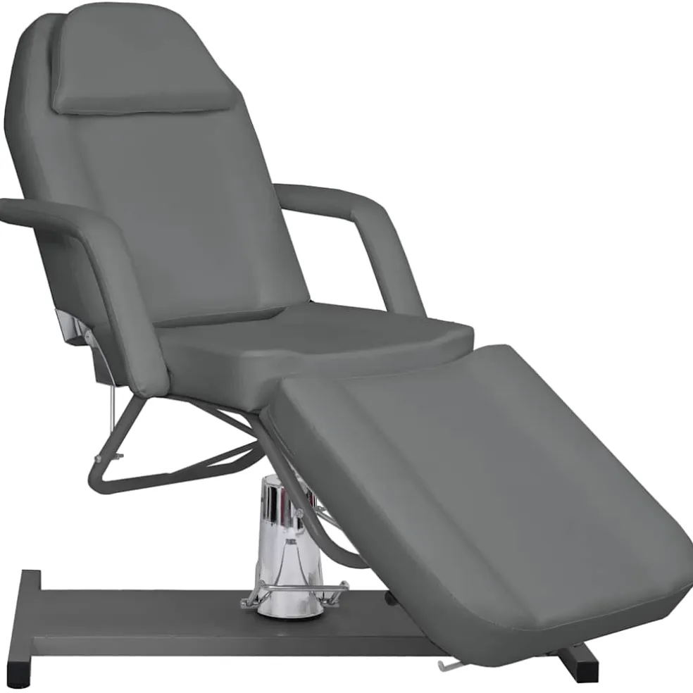 vidaXL Massagetafel 180x62x(87-112) cm grijs