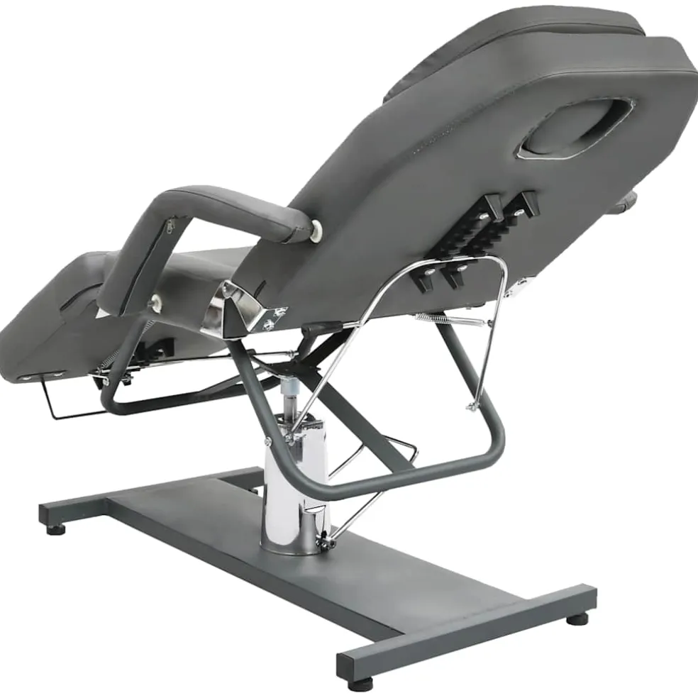 vidaXL Massagetafel 180x62x(87-112) cm grijs