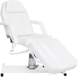 vidaXL Massagetafel 180x62x(87-112) cm wit